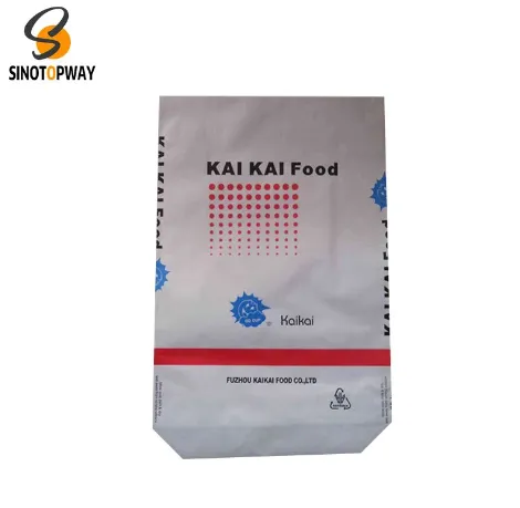 Tas Kertas Multiwall Katup Bawah Persegi Datar yang Disisipkan