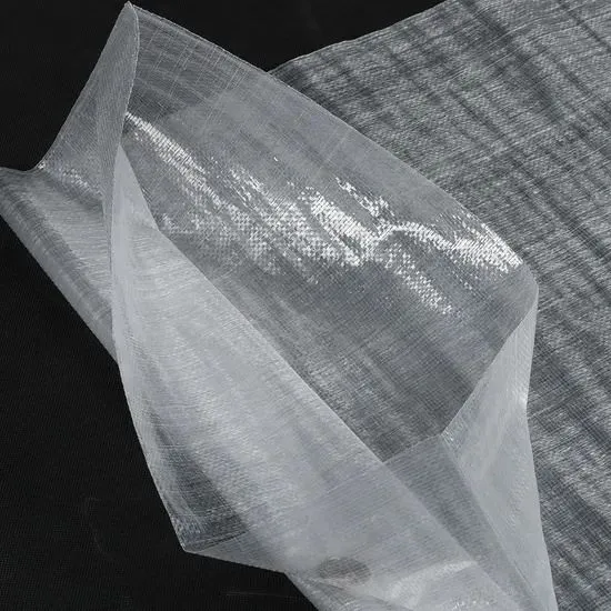 Gulungan kain tenunan pp transparan